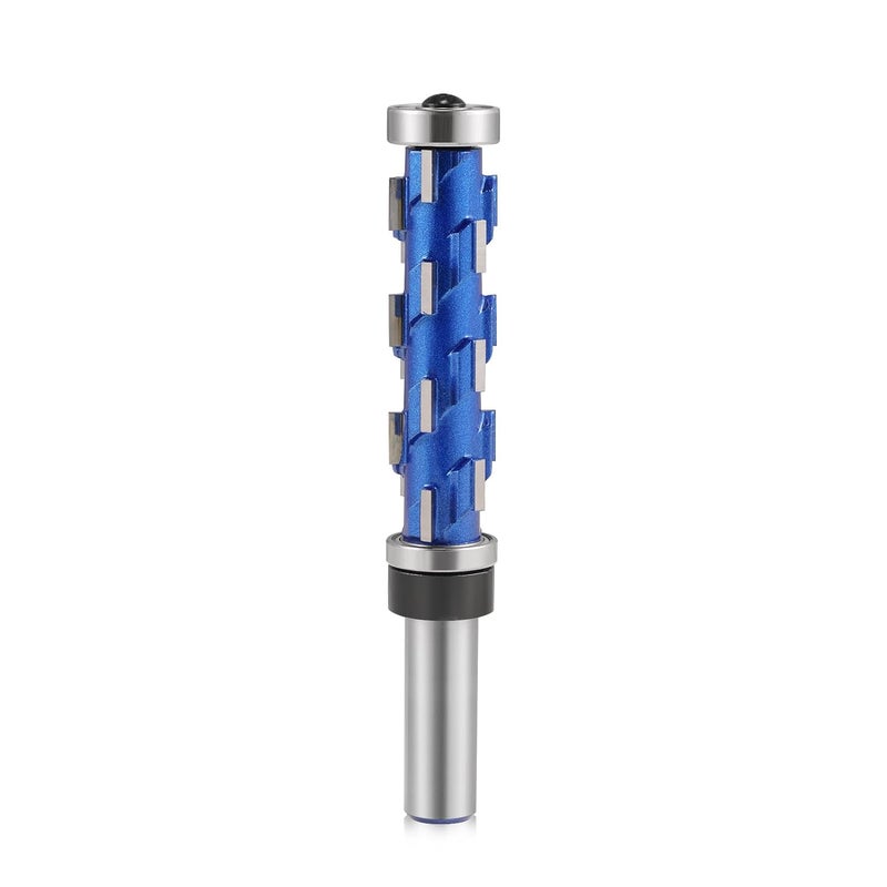 HOZLY Flush Trim Router Bit 1/2" Shank, Flat Trimming Router Bits, Double Bearing Spiral Trimming Tool Woodworking Milling Cutter Tool for Wood MDF Hardwood (1/2x3/4x2-9/16) - Image 1